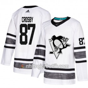 Män Ishockey Pittsburgh Penguins tröja Sidney Crosby 87 Vit 2019 All-Star Adidas Authentic